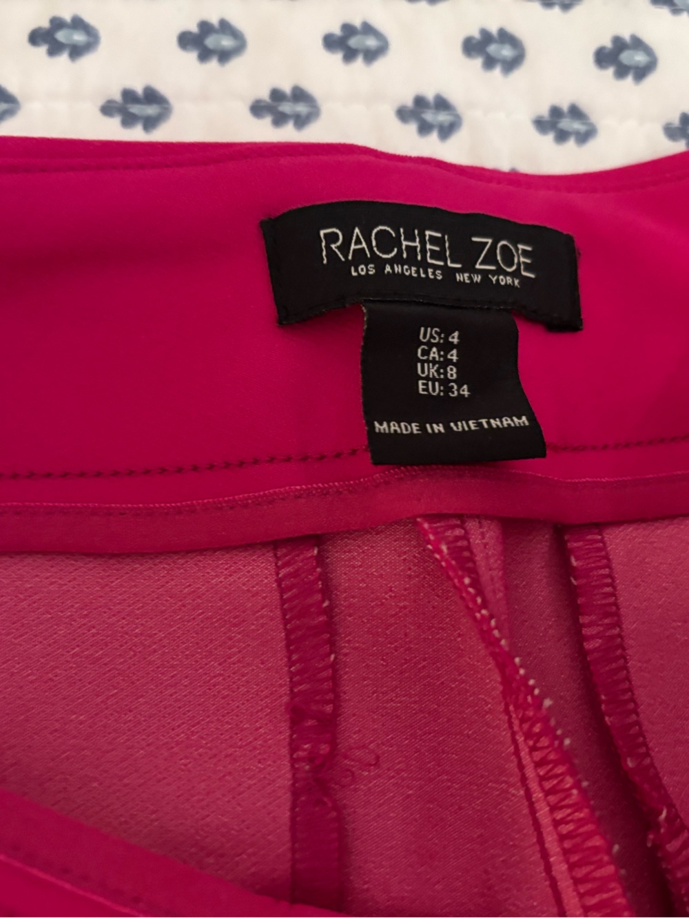 Rachel Zoe Bright Fuchsia Straight Leg Pants - Picture 2 of 12